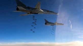 Нанесение авиаударов дальней авиацией ВКС России по ИГ
